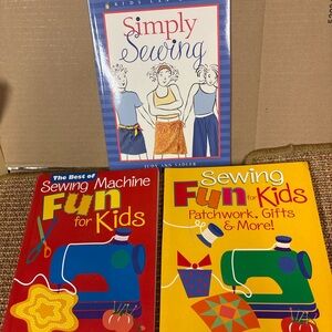 Kids Sewing Book Bundle Lot of 3 – Simply Sewing & Sewing Fun NEW